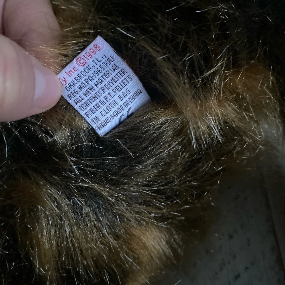 Vintage Ty Cha Cha Monkey Chimpanzee Plush Brown Furry Shaggy Stuffe Animal 1998 - Picture 5 of 6